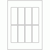 610 - Label Size 105mm x 40mm - 8 labels per sheet