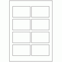 621 - Label Size 86mm x 52.9mm - 8 labels per sheet