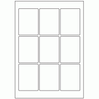 626 - Label Size 81mm x 60mm - 9 labels per sheet