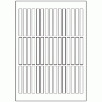 628 - Label Size 81mm x 9mm - 45 labels per sheet