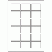 643 - Label Size 55mm x 40mm - 18 labels per sheet