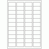 650 - Label Size 45mm x 25mm - 44 labels per sheet