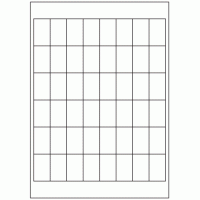 654 - Label Size 41mm x 25mm - 48 labels per sheet