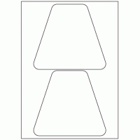 954 - Bottle Label Size 156.6mm x 141.1mm - 2 labels per sheet