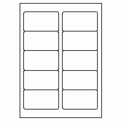 Blank Labels : 514 - Label Size 90mm x 50mm - 10 labels per sheet